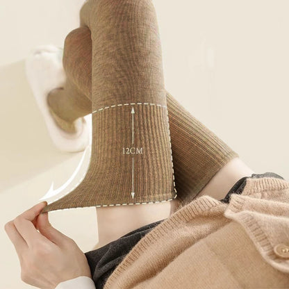 Winter Thigh High Socks For Women 100cm Lengthened JK Lolita Stockings Solid Color Over The Knee Stocks Slim Velvet Thigh Socks