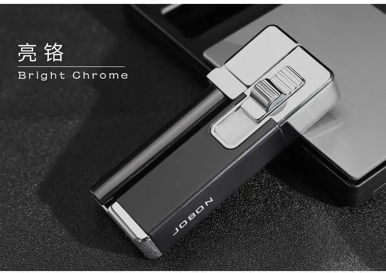 JOBON New Folding Pipe Integrated Inflatable Oblique Flame Lighter Metal Material Men's High-end Gifts