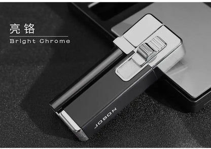 JOBON New Folding Pipe Integrated Inflatable Oblique Flame Lighter Metal Material Men's High-end Gifts