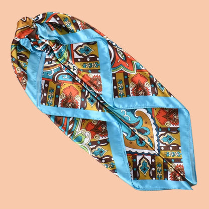 1PCS Ladies Multicolor Peacock Feather Pattern Large Tassel Shawl Fashionable Wrap Scarf for Travel Party Ladies Silk Scarf