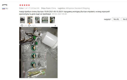 HVLP Spray Gun Adjustable Metal Atomizing Spray Gun for Painting Aerograph Cars Tool Flow Control Sprayer Paint Airbrush Set