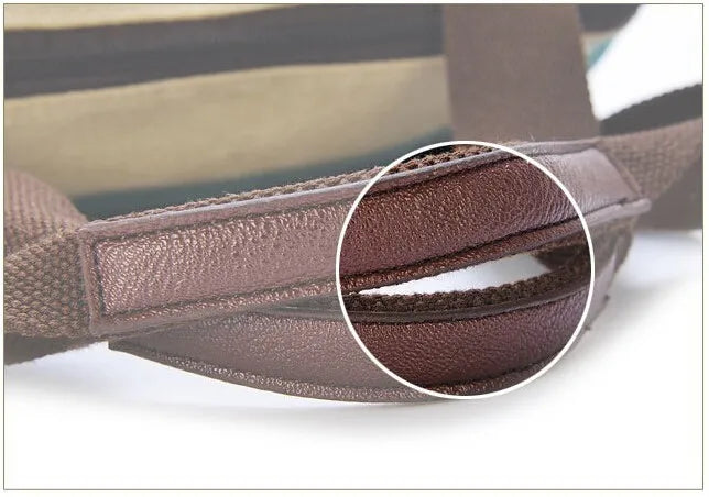 Canvas Totes Striped Womens Handbag 2021 Patchwork Rainbow Shoulder Bag Fashion Female Casual Crossbody Bag Sac A Main
