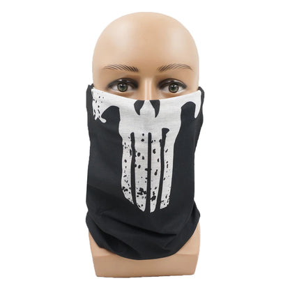63-93 Vendetta Punisher Face Cover Tube Bandana Joker Men Motorcycling Riding Neck Gaiter Women Headband Mask Holloween Headwrap