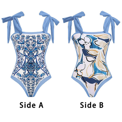 2026 New Sexy Ruffle Bikini Set Printed Brazilian Biquini Women Swimwear Skirt Bathing Suit Girls Summer Beachwear Dress