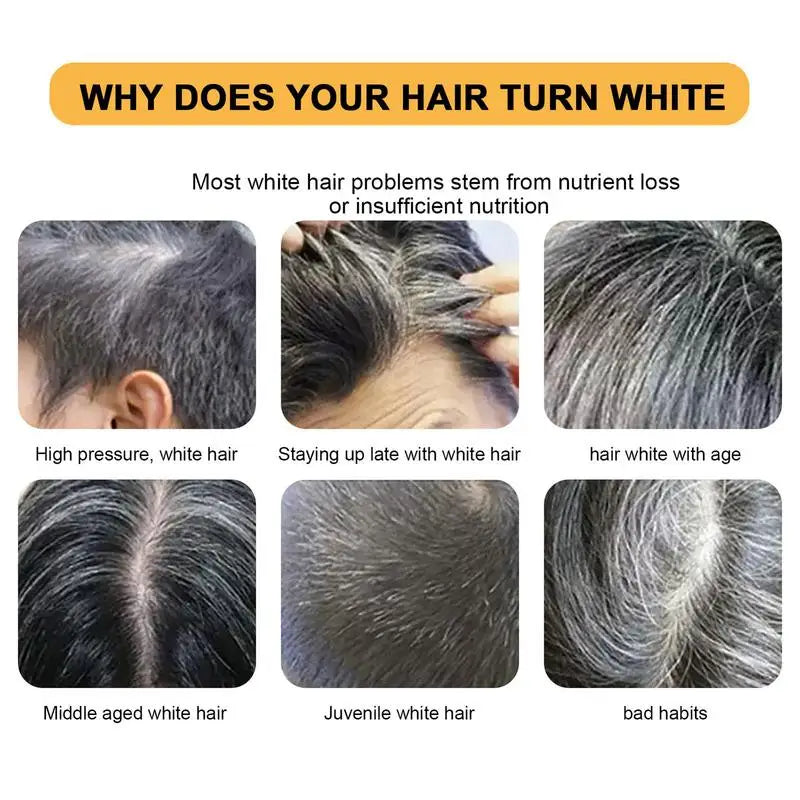 Hair Darkening Shampoo Bar White Hair To Black Shampoo Soap Black Hair Shampoo Cover Grey Hair Soap Conditioner Repair Essence