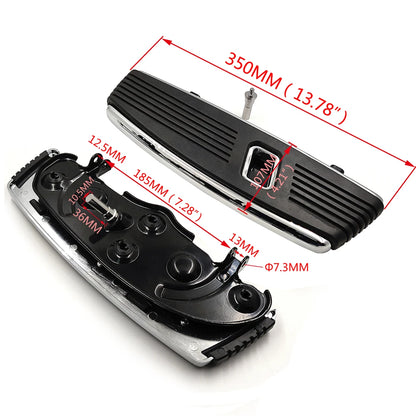 Motorcycle Hana Cut Front Footrests Footboard For Harley Davidson 2012-2016 FLD，1986-2023 FL，1986-later Touring，08-later Trik