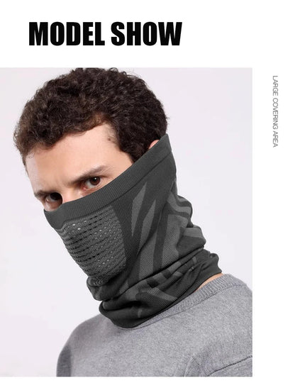 Windproof Warm Zebra Striped Face Mask/Scarf - Ideal for Motorcycle, Running, Skiing, Snowmobile - Winter Outdoor Protection