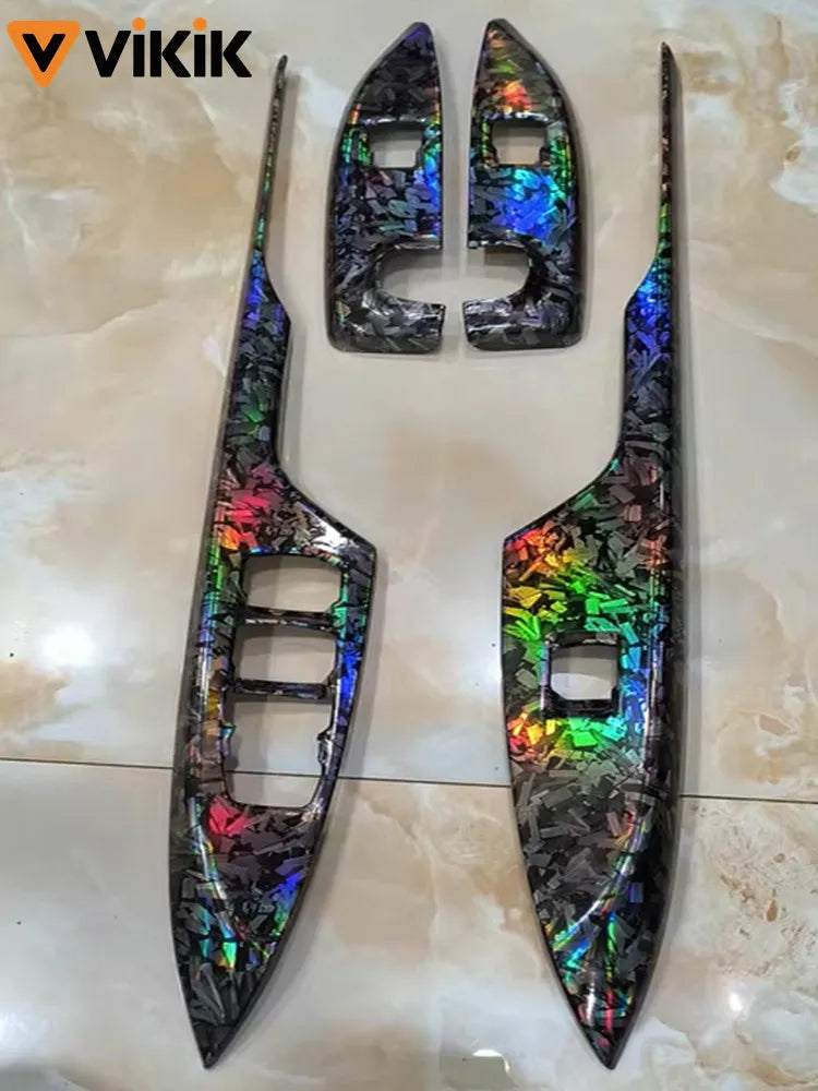 Car Stickers PET Forged Carbon Fiber Color Change Vinyl Film Car Accessories Auto Motorcycle Self Adhesive Decal