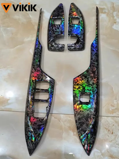 Car Stickers PET Forged Carbon Fiber Color Change Vinyl Film Car Accessories Auto Motorcycle Self Adhesive Decal