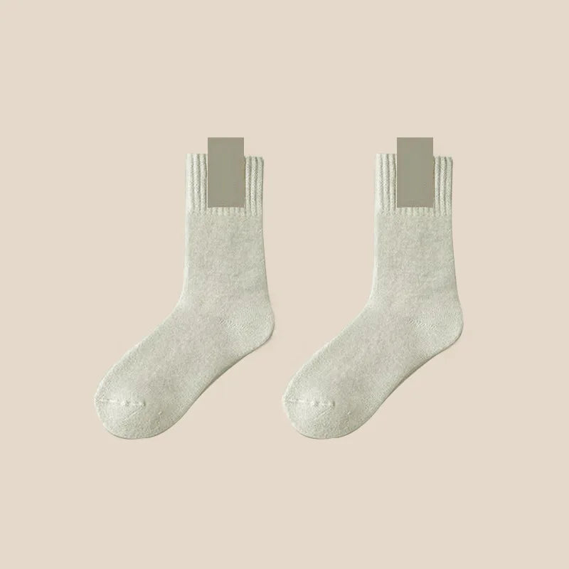 3Pairs Women's Thermal Boot Socks-Thick Warm Soft Cotton Socks for Winter Outdoor Girl Classic Socks Cold Weather Warm Footwear