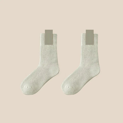 3Pairs Women's Thermal Boot Socks-Thick Warm Soft Cotton Socks for Winter Outdoor Girl Classic Socks Cold Weather Warm Footwear