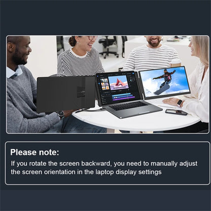 Rospider 15.6 Inch Dual Screen Extender Display FHD IPS Triple Expandable Monitor High Definition for Laptop Productivity