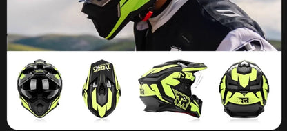 Tiger JTO1 Adventure Motorcycle Helmet Dual SunVisor Helmet Size S-3XL Off-road Casco Moto Highly Breathable For  ADV Long Rides