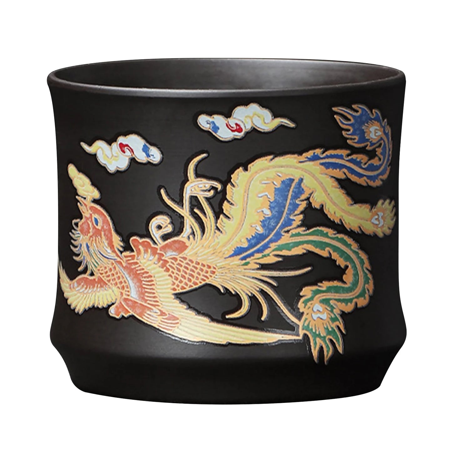 Hand-made Dragons Phoenixs Color-changing Purple Clay Teapot Reusable Tea Pot For Brewings Tea Cup Infuser Teapot Valuable Gift