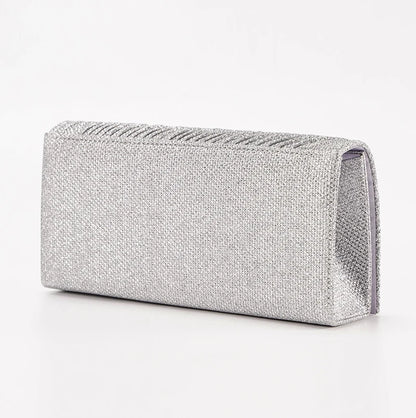 Women's Evening Shoulder Bag Bridal Clutch Party Prom Wedding Envelope Handbag Glitter Shiny Purses Sling Dating Dressy Bag