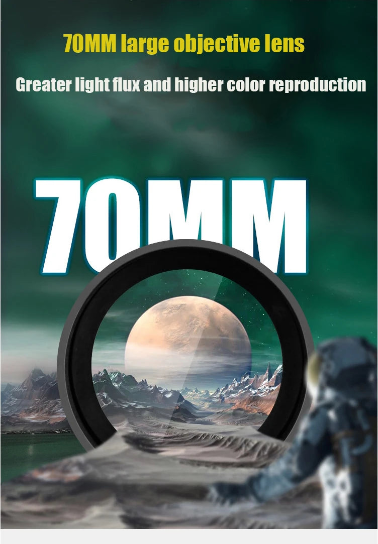 BORWOLF 70500 Professional Astronomical Telescope for Space Monocular  70MM Lens Powerful Night Vision for Star and Moon