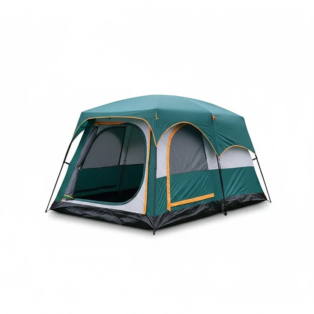 4 Person Camping Tent, Waterproof Large Family Tent, Premium Outdoor Shelter, Fit For RV, Heavy Duty Camping Equipment