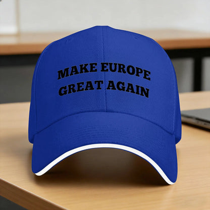 Make Europe Great Again Baseball Cap  Women Men Print Trucker Hat Summer Casual Outdoor Gym Sun Visor Baseball Caps