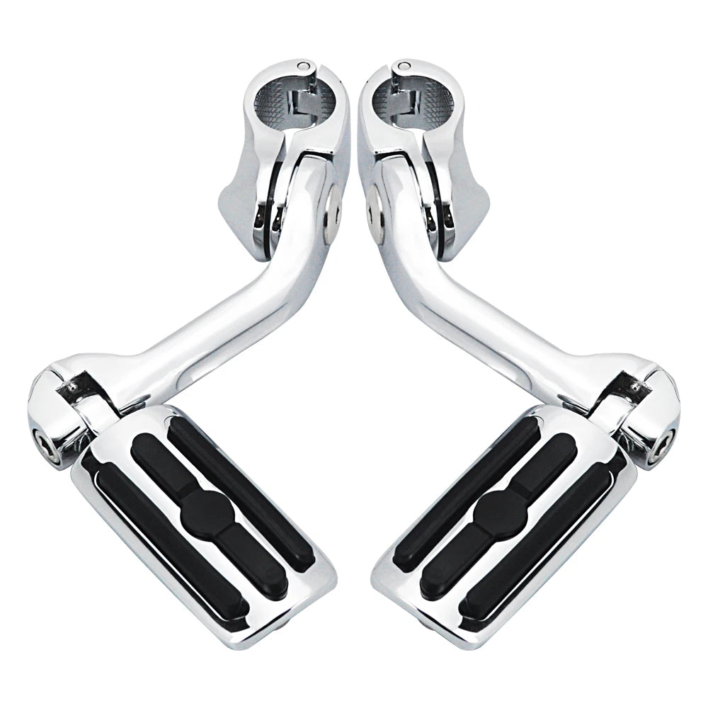 Motorcycle 1 1/4" Highway Footrest Engine Guard Mount Footpegs For Harley Road King Sportster 1200 Iron 883 Electra Street Glide