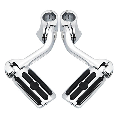 Motorcycle 1 1/4" Highway Footrest Engine Guard Mount Footpegs For Harley Road King Sportster 1200 Iron 883 Electra Street Glide