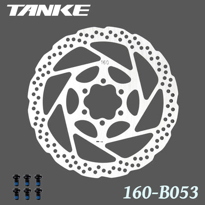 TANKE Bike Disc Brake 140 160 180 203 Rotors With Bolts Hydraulic Brake Road Mountain Bicycle MTB Oil Slick Rotor Bicycle Parts