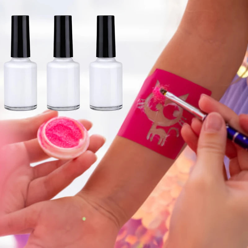 Body & Face Glitter Adhesive Gel Makeup-Waterproof Long-Lasting Glitter Primer for Sparkling Tattoos gel,Body Art for Parties