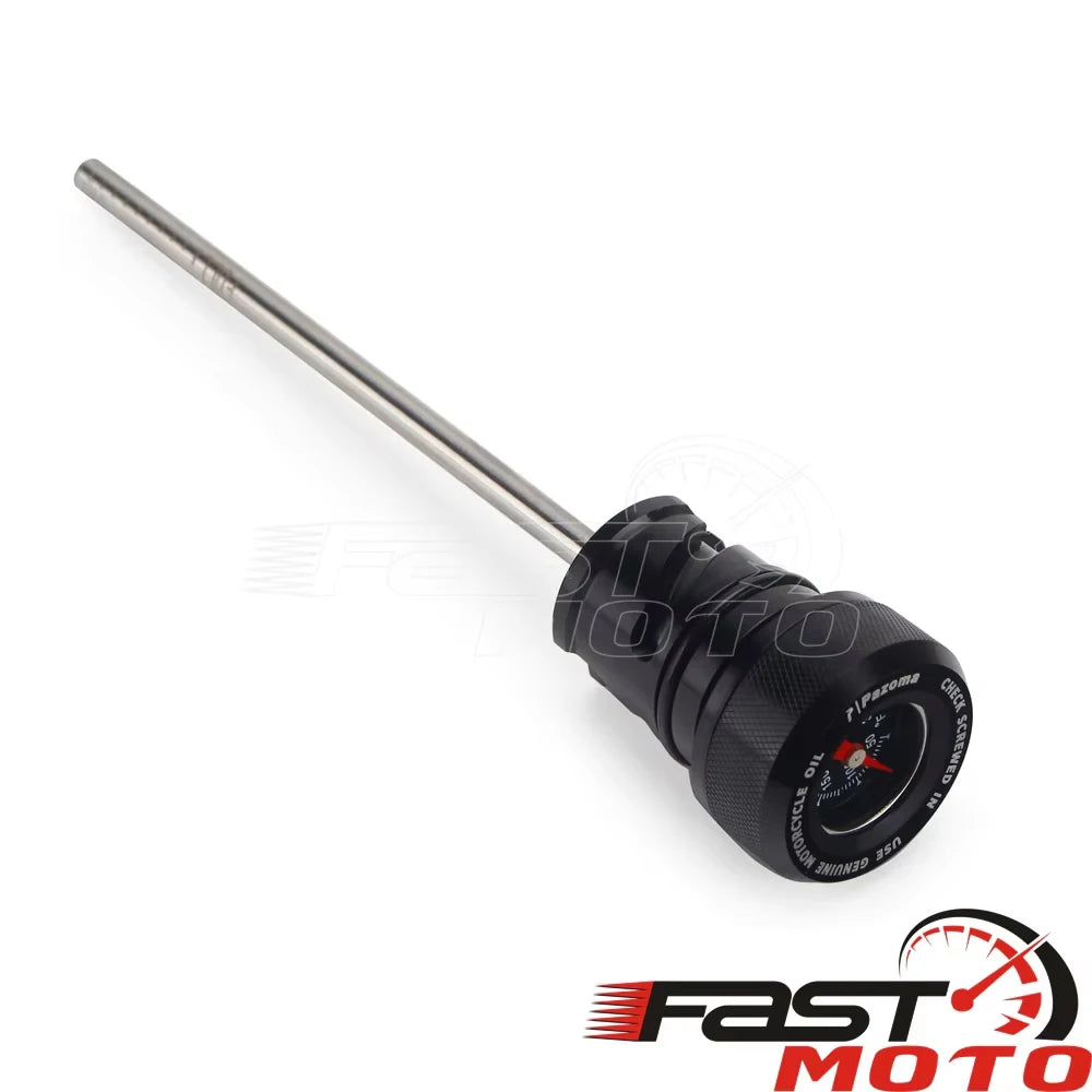 Motorcycle Oil Temperature Dipstick Oil Plug Temp Gauge Cap for Harley Softail Breakout FXBRS FXBR Deluxe FLDE Fat Street Bob