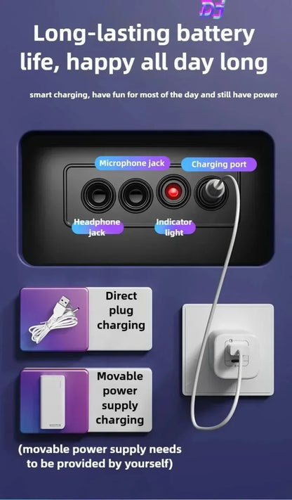 Kids Simulation DJ Mixer Controller Toy Multifunctional Music Effects Electronic Learning Game Birthday Gift for Children Mixers