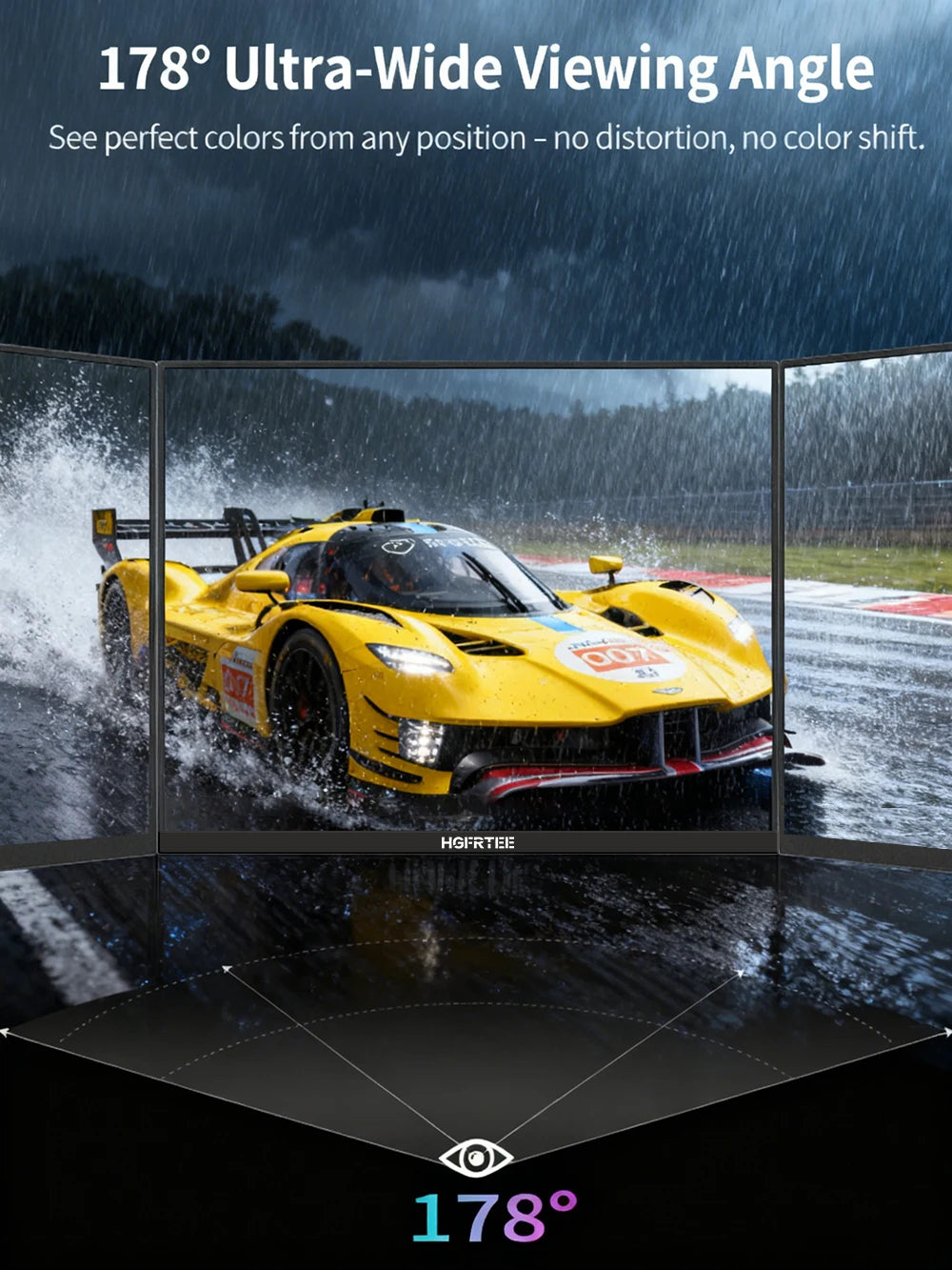 HGFRTEE 27 inch UHD 3840*2160 Gaming Monitor 4K Monitor for PC Fast IPS Screen For Gaming Monitor LED PC Desktop With HDMI/DP
