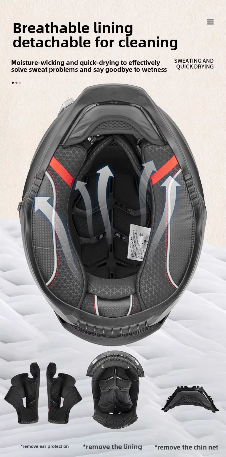 Motorcycle Helmet All-Season Universal Retro Men's Bike Racing Street Bike Riding Running Motorcycle Riding Safety Helmets