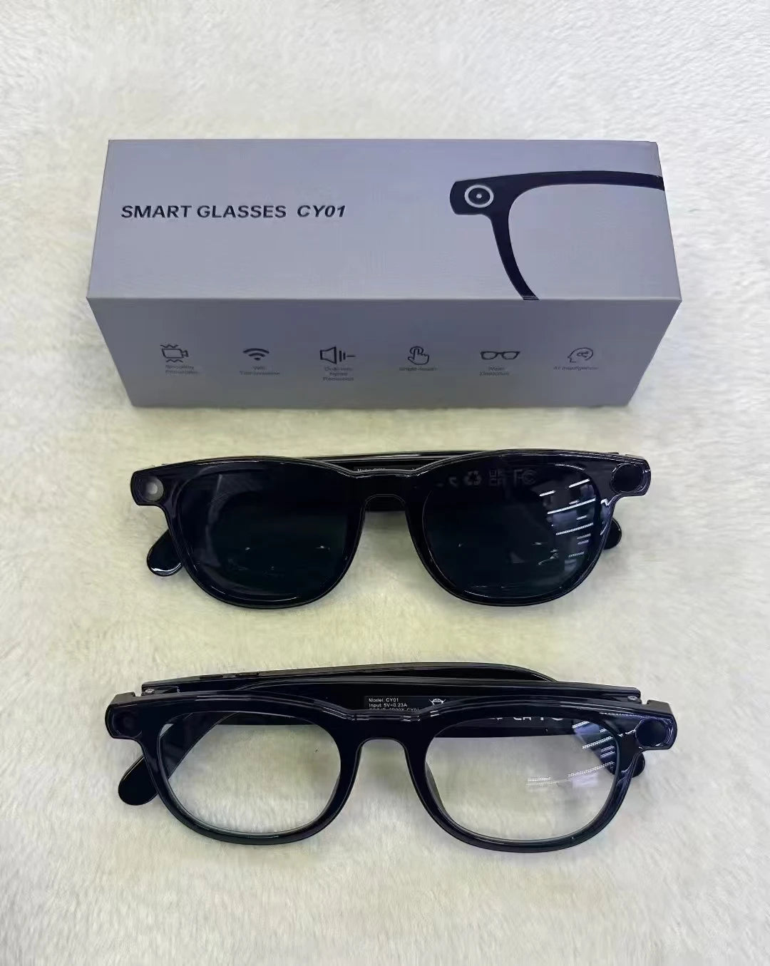 V3 AI Smart Glasses with ChatGPT, 8MP Camera Video Recording, Bluetooth Calls, Voice Wake, Music Playback Sunglasses