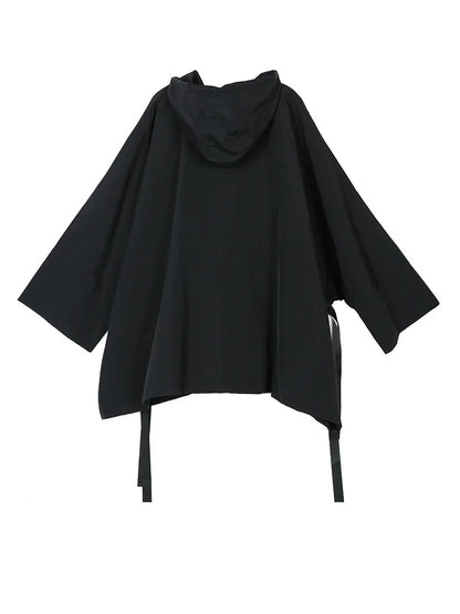 Amax luluE 2025 Fashion Korean Fall Ladies Loose Streetwear Womens Long Hooded Trench Coat Oversized Windbreaker Casual Clothes