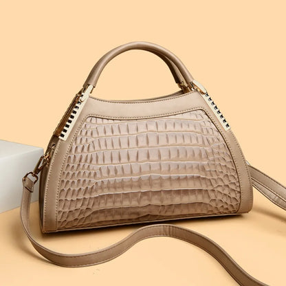 Alligator Patent Leather Shoulder Crossbody Hand Bags for Women Brand Luxury Handbags Women Bags Designer Hobos Two Layers Sac