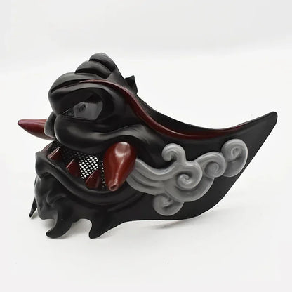 Halloween Japanse Samurai Oni Demon Masker Plastic Maskers Party Kostuum Rekwisieten Demon Samurai Cosplay Horror Prajna