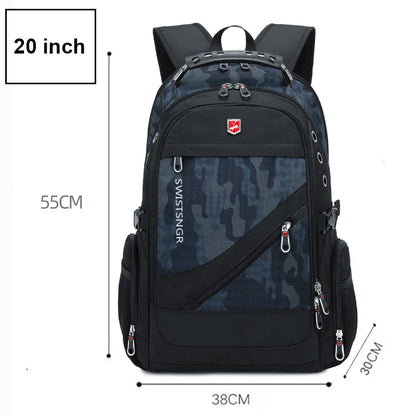 2026 Waterproof 17/20 Inch Laptop Backpack Men Airplane Travel Everyday Backpacks Women Oxford Rucksack Male School Bag Mochila