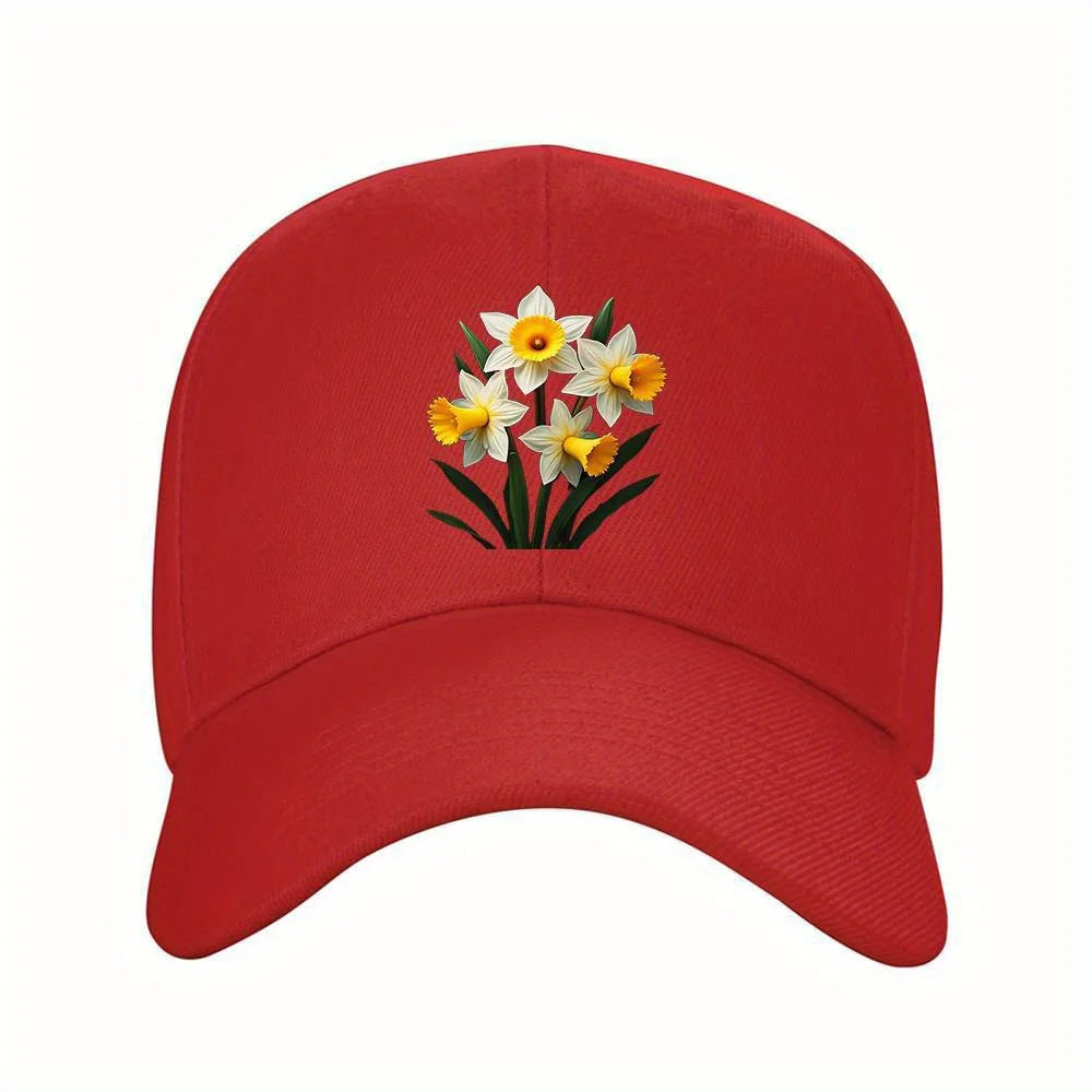 The red and fun angry bull head baseball cap features an adjustable snap design, making it lightweight and durable