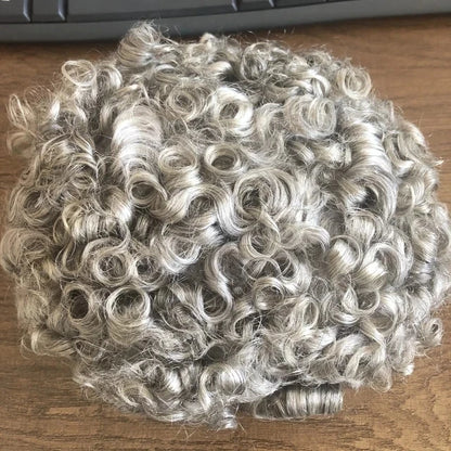 26mm Loose Curly 0.06mm Natural Hairline Men Toupee Ultra Thin Skin Full VLoop 1B80 613# Blonde Male Human Hair Prosthesi System