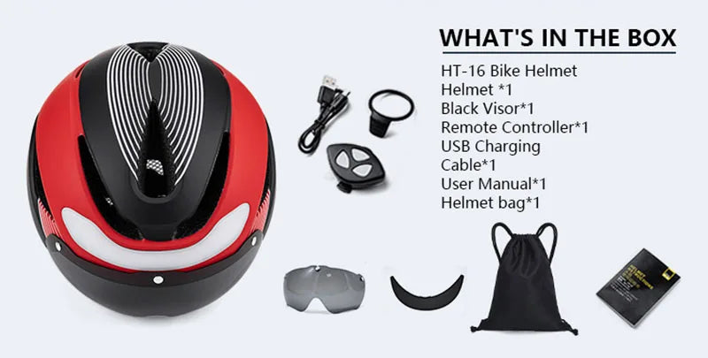 Horntour New Bicycle Helmet Ride Lights Racing Road Bike Helmet Men and Women Outdoor Sports Pro Cycling Bicicleta Safety Cap ﻿