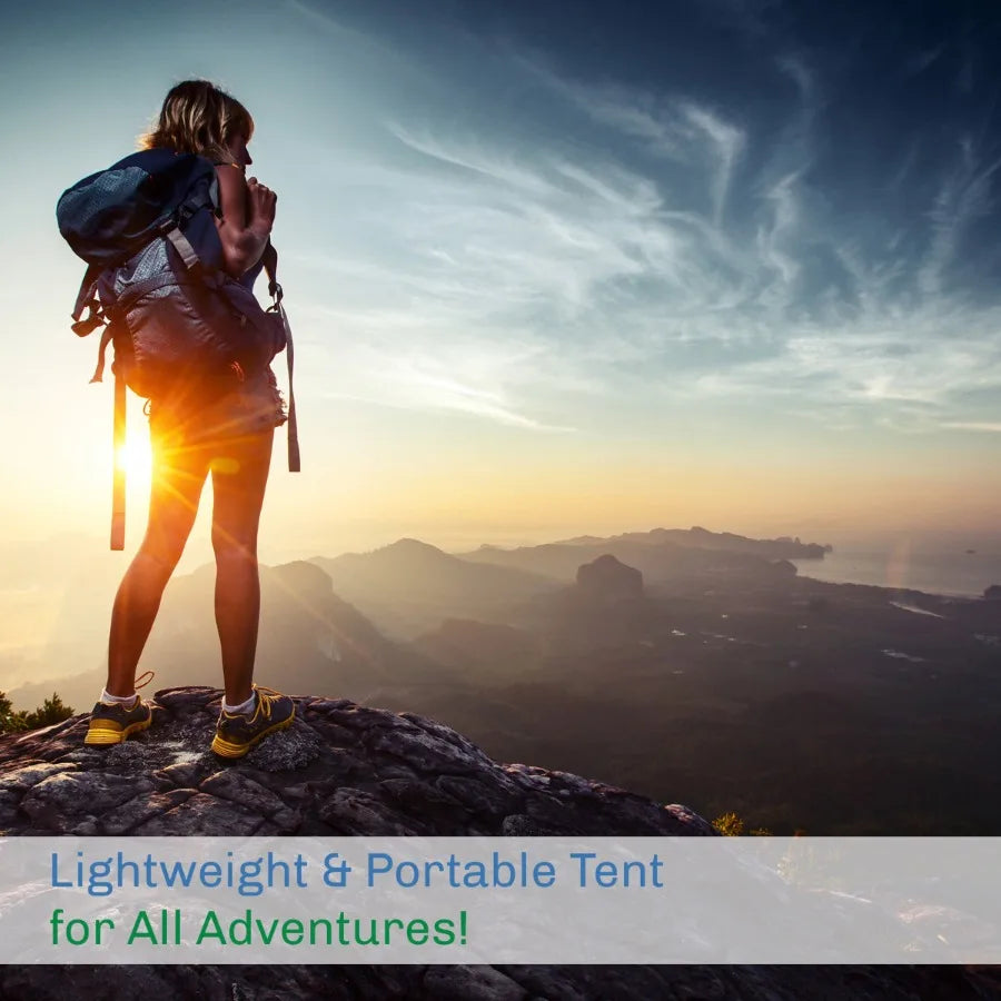 2-Person Dome Tent with Camping Accessories - Including Rain Fly and Carry Bag in Red - by Outdoors