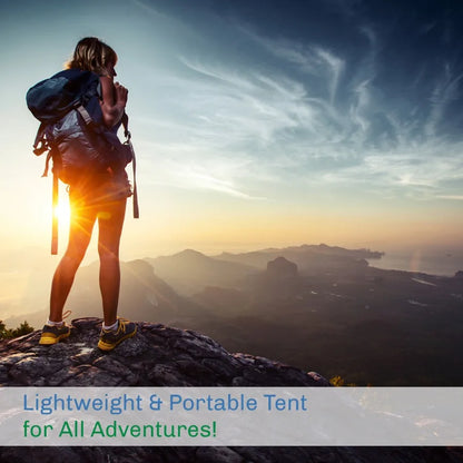 2-Person Dome Tent with Camping Accessories - Including Rain Fly and Carry Bag in Red - by Outdoors