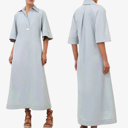 Customized Elegant Denim Midi Dress A-Line Evening Dresses Occasion Formal Exquisite High Quality Prom Party Gowns for Women