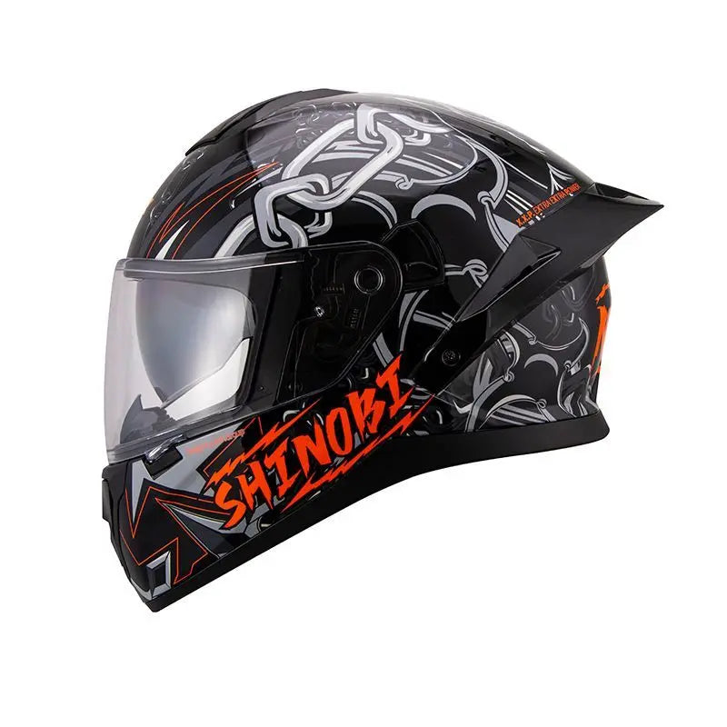 Motorcycle Helmet Anti-fog Dual Lenses Large Tail Full Face Helmets Men Women Motorbike Racing Helmets Casque Moto Casco