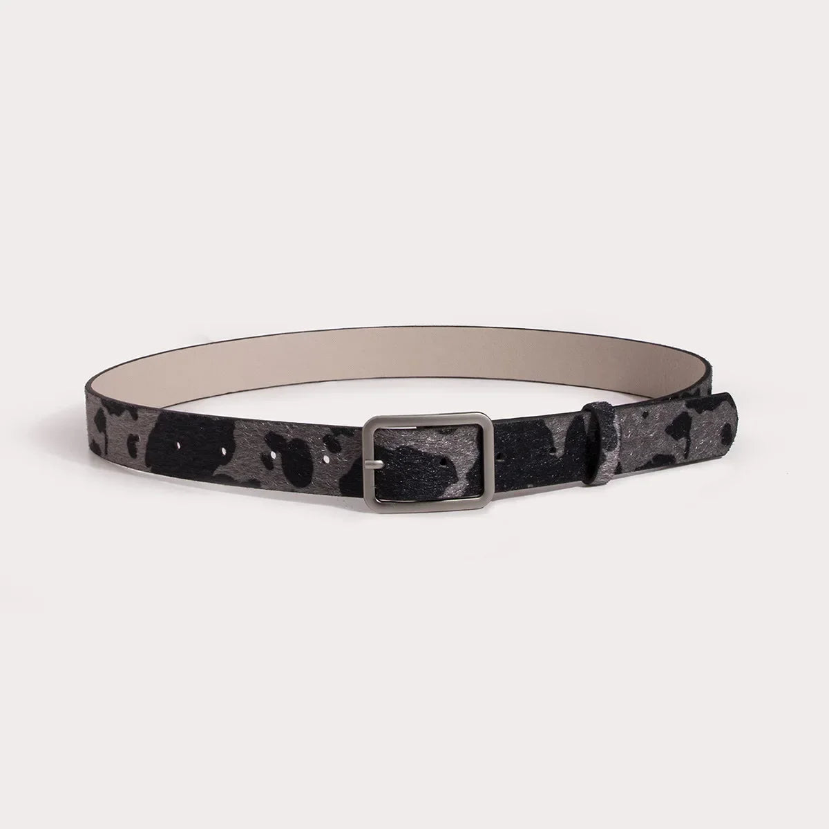 Newest 2.9cmX100cm Wide woman Square buckle Belt dairy cattle Striped Print Ladies Dress Belt Clothing accessories decoration