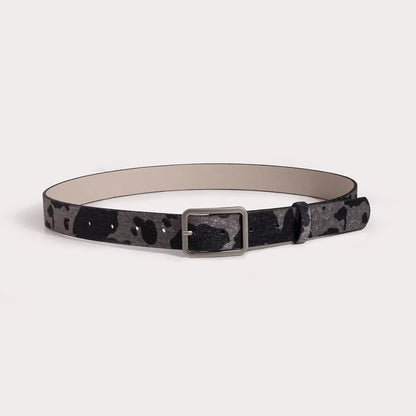 Newest 2.9cmX100cm Wide woman Square buckle Belt dairy cattle Striped Print Ladies Dress Belt Clothing accessories decoration