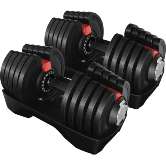 Adjustable Dumbbells Set 28LB, Fast Adjust Weight Set Pair