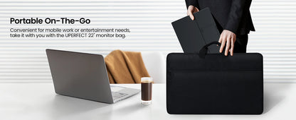 AHXJKA 24.5"Portable Gaming Monitor 2560x1440 HDR Large Display 178°Adjustable Stand Travel Second Screen For Laptop PS5 Switch