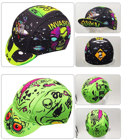 New Retro Cartoon Series Cycling Caps Unisex Size Outdoor Bicycle Sports Hats 6 Styles To Choose From
