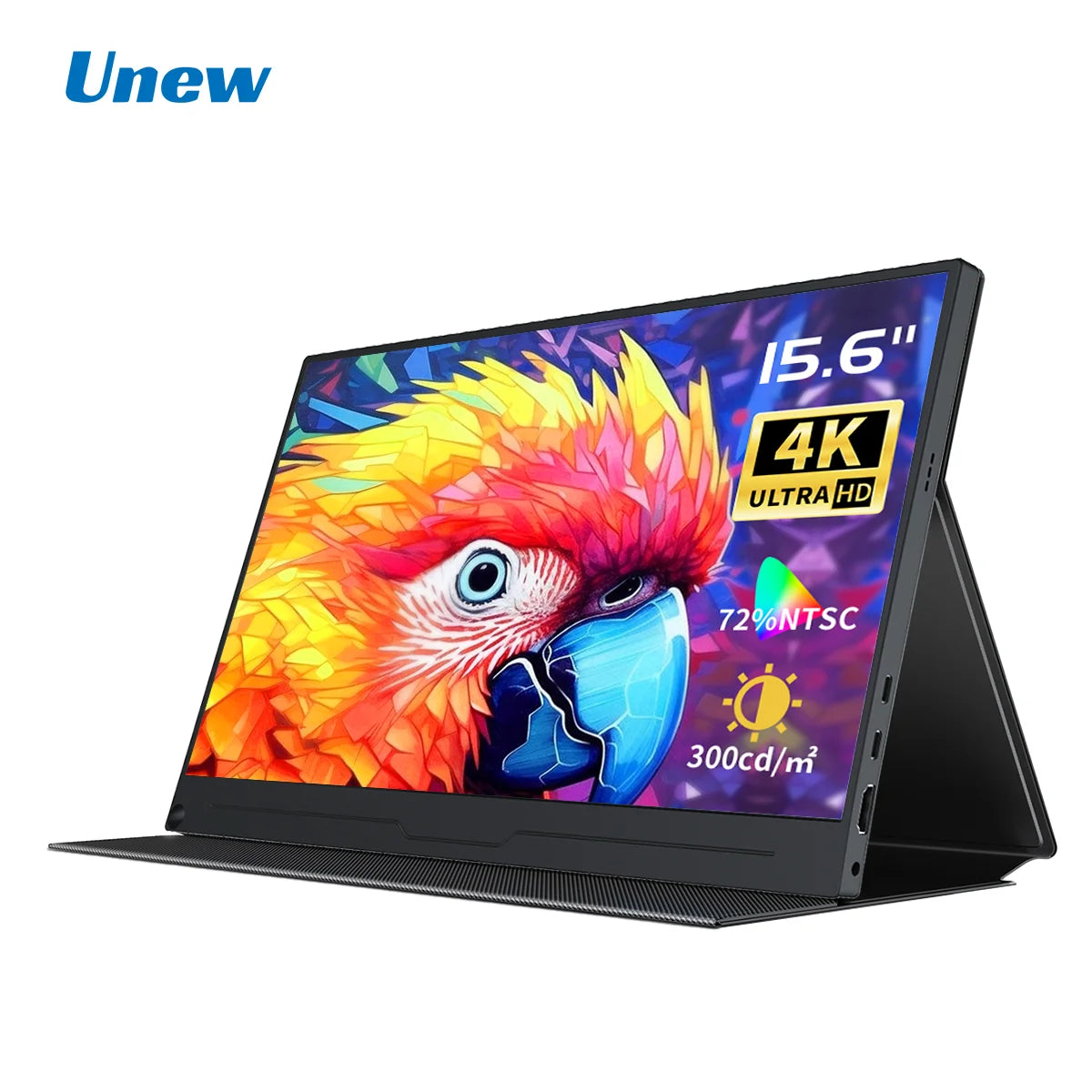 15.6 Inch 4K UHD IPS Monitor 3840x2160 | HDMI & USB-C Ports | Gaming/Office/Design Display for Xbox/PS5/PS4/Mac/PC
