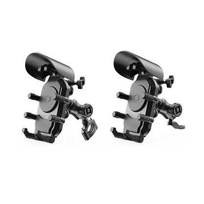 1Pc 360 Rotation Motorcycle Phone Holder Anti Vibration Sunshade Bicycle Phone Mount Anti-Fall Adjustable Bike Cellphone Support
