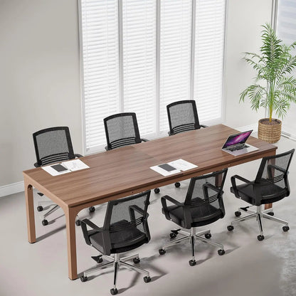 6.5 FT Conference Room Table, 78.74" W x 27.56" D Large Office Conference Table, Modern Seminar Meeting Table Desk, Customized